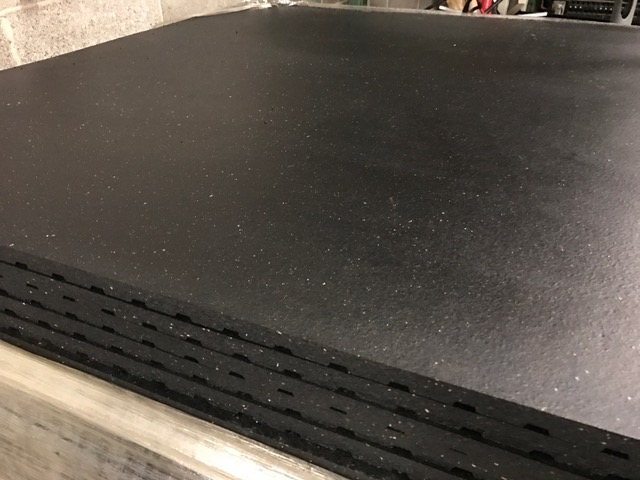 thick rubber exercise mats