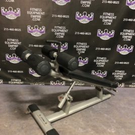 Life Fitness Signature Series Adjustable Decline Abdominal Bench On Wheels