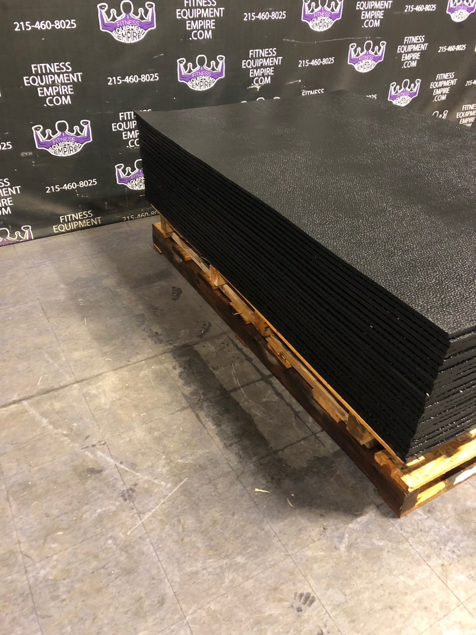 Buy BRAND NEW Commercial Gym Mat Flooring w/Pebbled Grip Surface 6×4’ 3