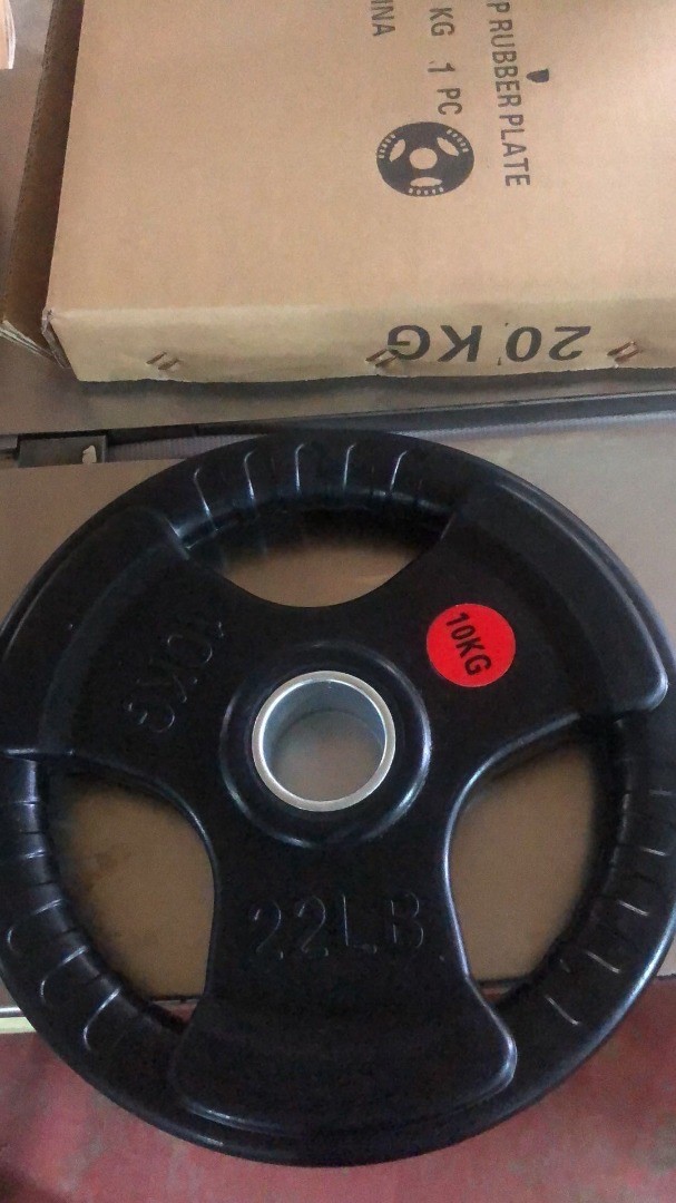 Buy Commercial Rubber Covered Olympic KG Plates Brand New ROCK