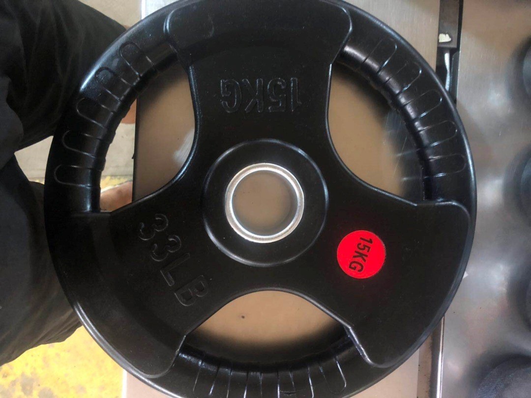 Buy Commercial Rubber Covered Olympic KG Plates Brand New ROCK