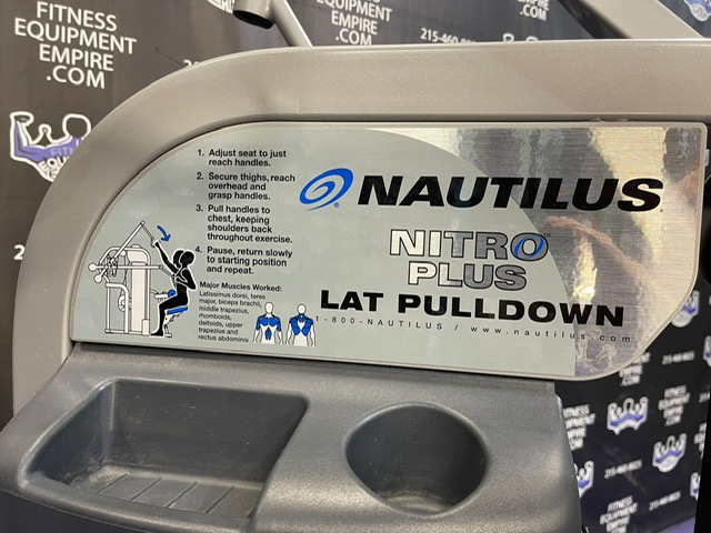 Buy Nautilus Nitro Plus Lat Pulldown Online Fitness Equipment Empire