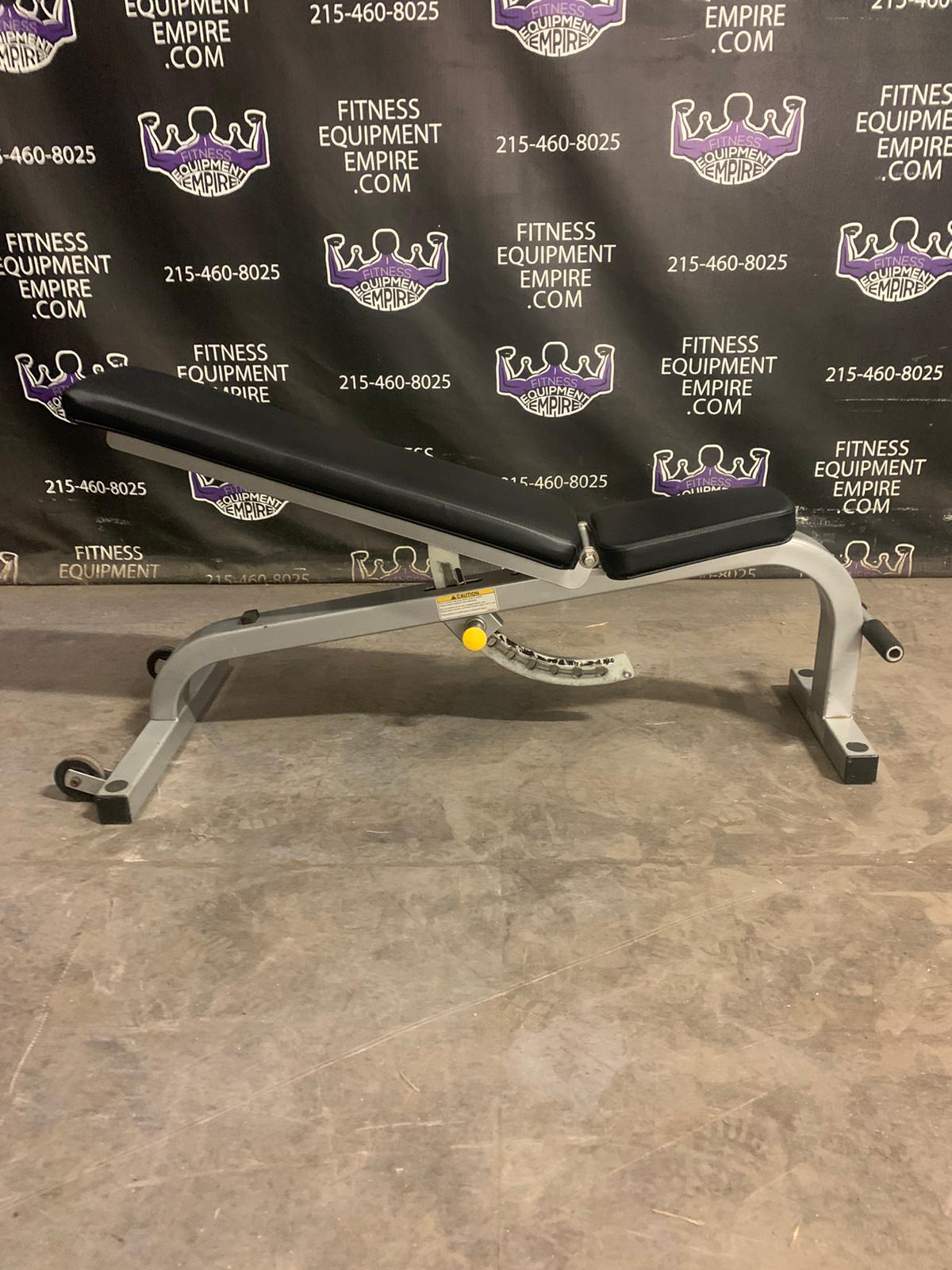 Buy Cybex FID Adjustable Bench on Wheels Incline Decline Flat Online Fitness Equipment