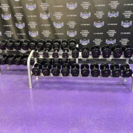 GP Urethane 5-100 lb. Prostyle Dumbbell Set w/Cybex Pro Racks