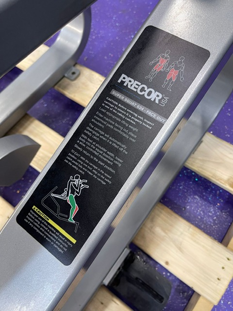 Precor super squat 624 starting weight outlet