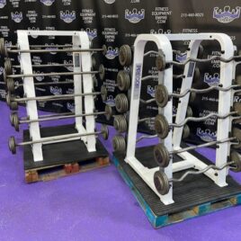 Ivanko 20-110 lb. EZ Curl & Straight Bar Package w/Precor Icarian Racks