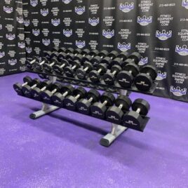 Iron Grip Urethane Dumbbell Set w/Increments from 5-100 lbs. – Beautiful Condition