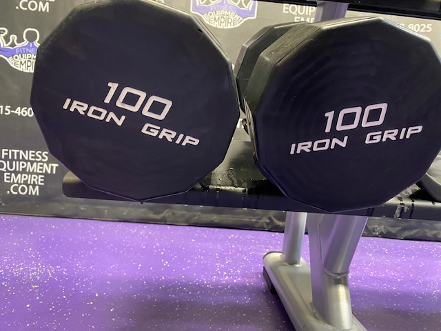 Buy Iron Grip Urethane Dumbbell Set w/Increments from 5-100 lbs