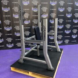 Life Fitness Signature Series Olympic Military Press w/Spotter Stand – Like New