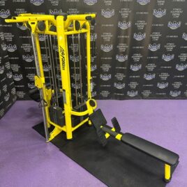 Life Fitness Signature Series MJ4 Stack Jungle Gym W / 300 Lb Stack, Dual Lat Pulldown , Low Row , Tricep Extension & Adjustable Pulley