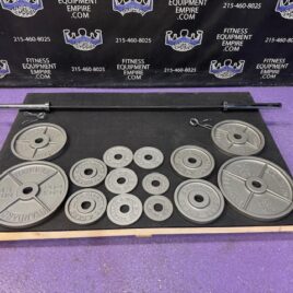 300 Lb Commercial Grade Olympic Plate & 7 Barbell Set – BRAND NEW
