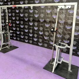 Flex Fitness Dual Adjustable Pulley Cable Crossover w / Multi Grip Pull-up bar