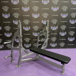 Hammer Strength Olympic Flat Bench Press w/ Add On Plate Storage